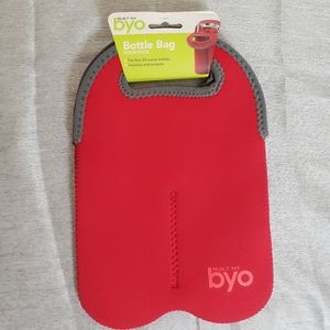 Built NY byo Red Insulated Lunch Tote 4 bottle